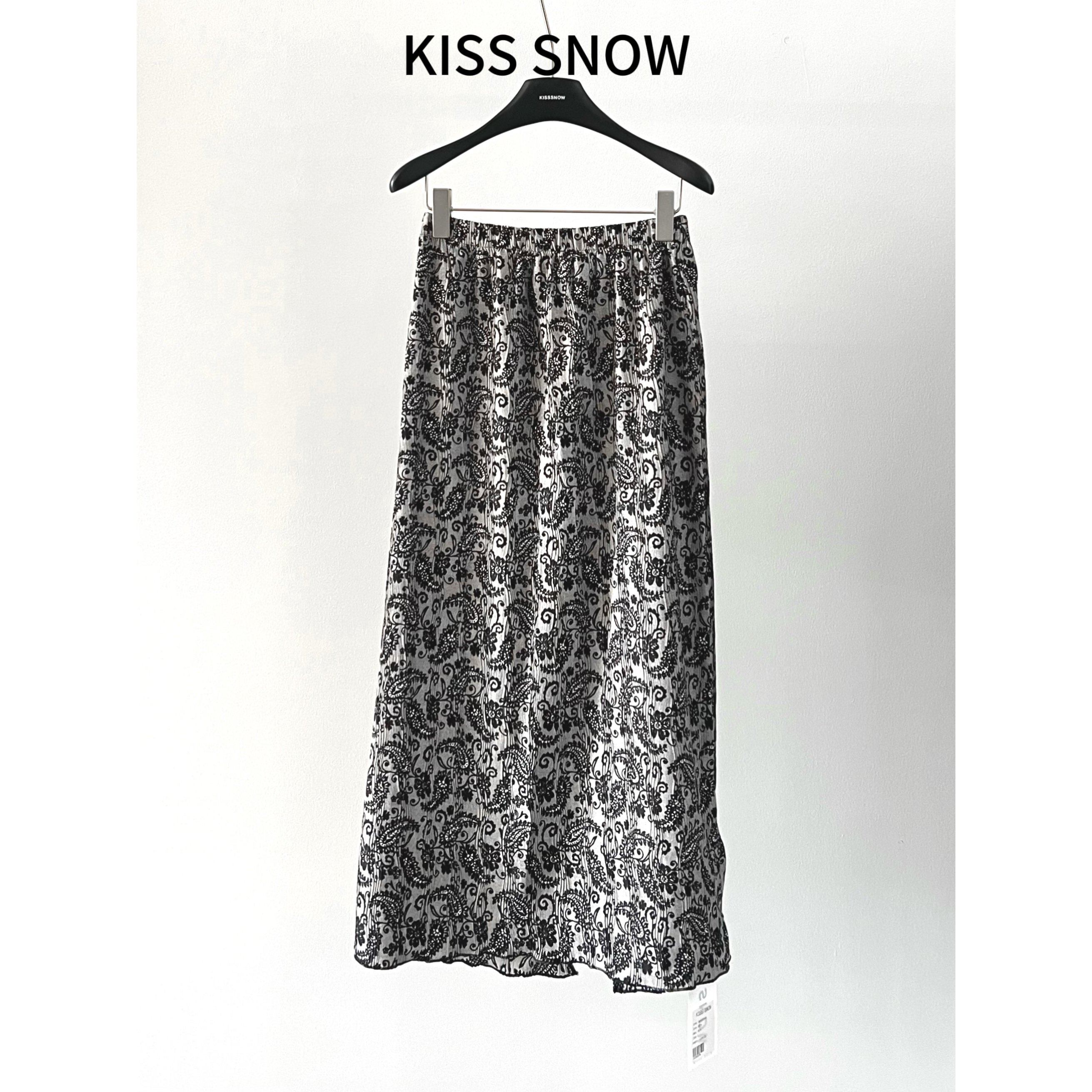 【KS】腰果花松紧腰半裙