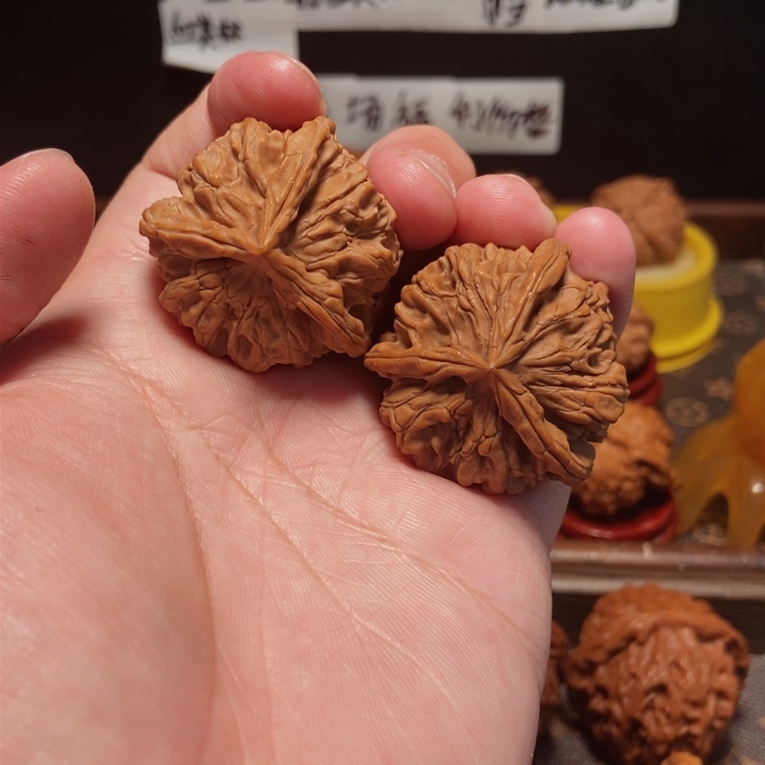 吊坠文玩核桃花王3麟39尺13