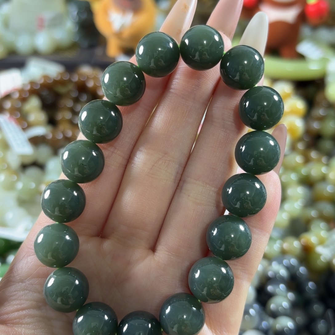 和田玉未镶嵌手链114