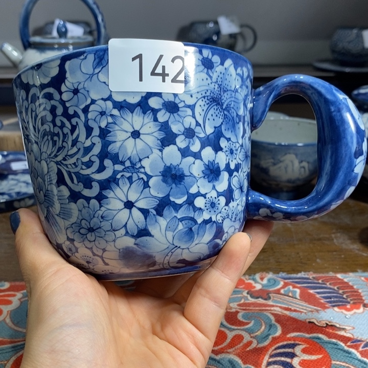 景德镇手绘万花青花万能杯