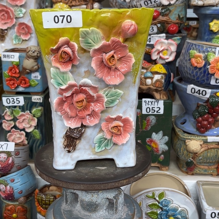 紫砂花盆粗陶材质多肉花盆