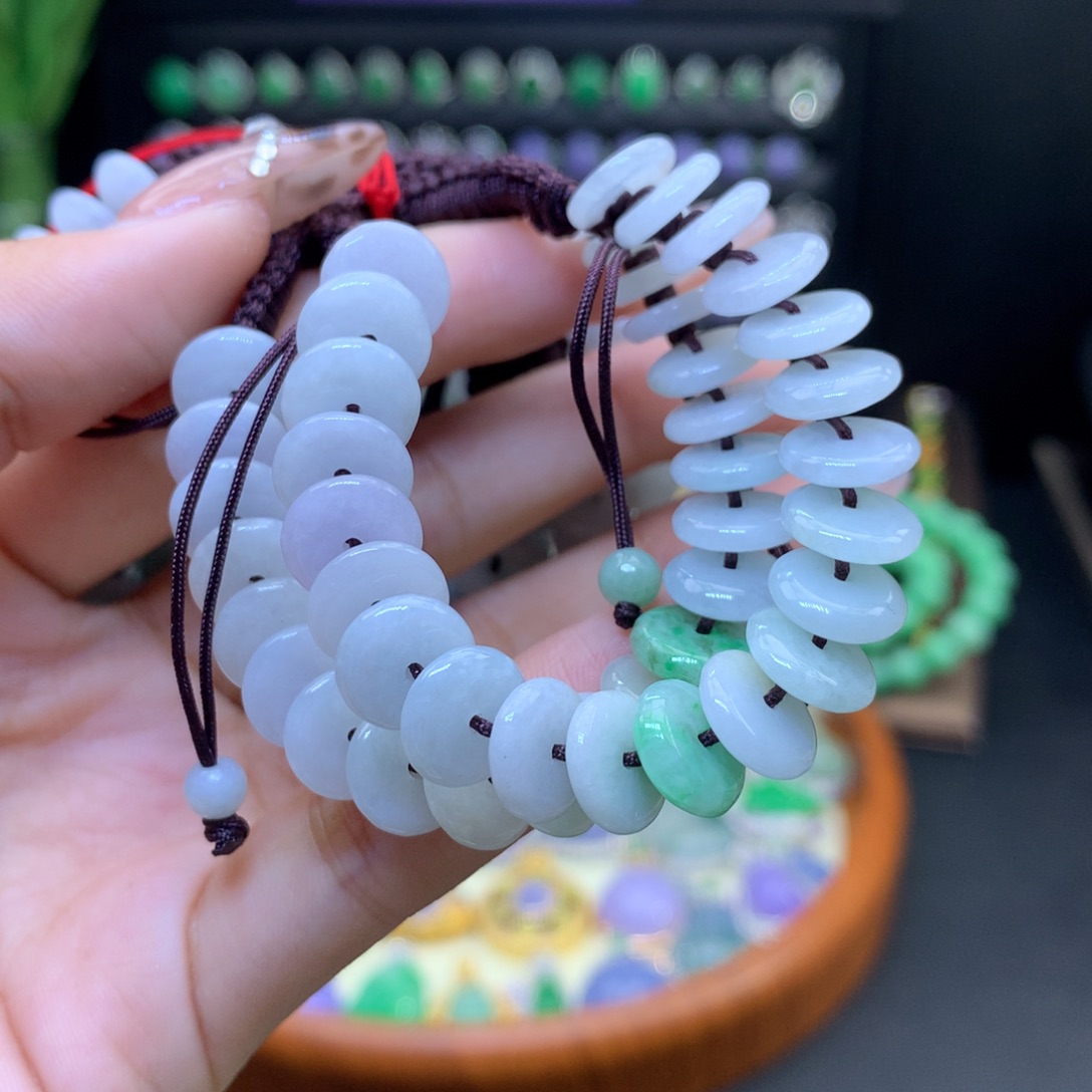 翡翠未镶嵌颈饰天然