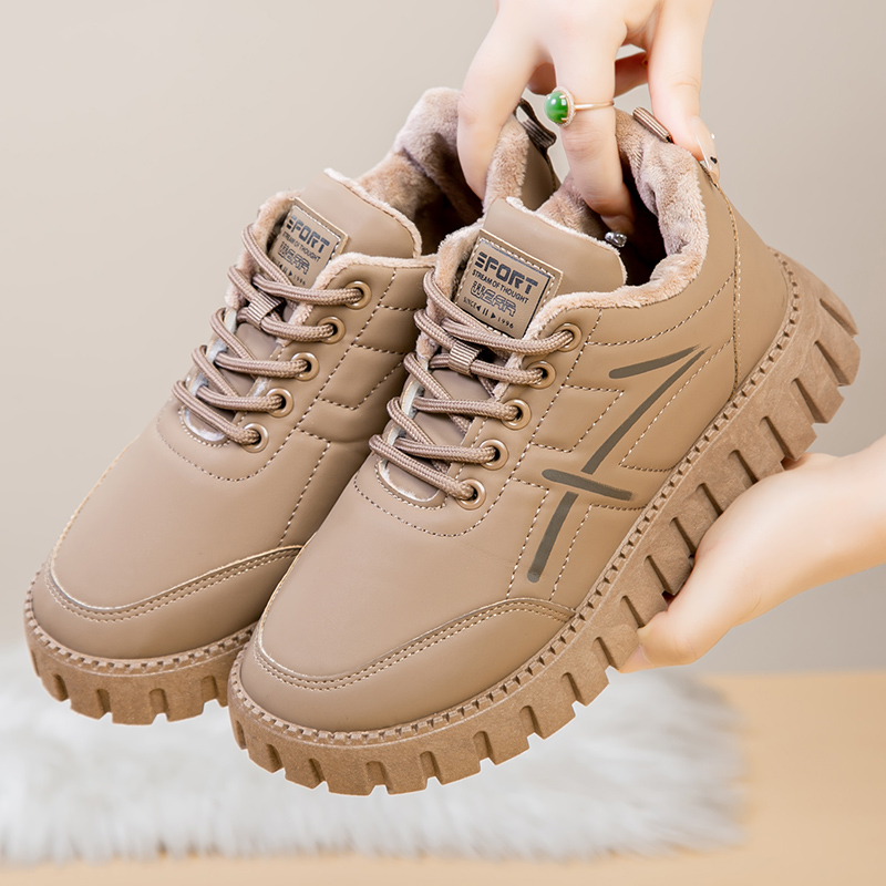 雪地靴女2025冬季新款韩版厚底棉鞋女加绒加厚保暖休闲鞋板鞋潮流