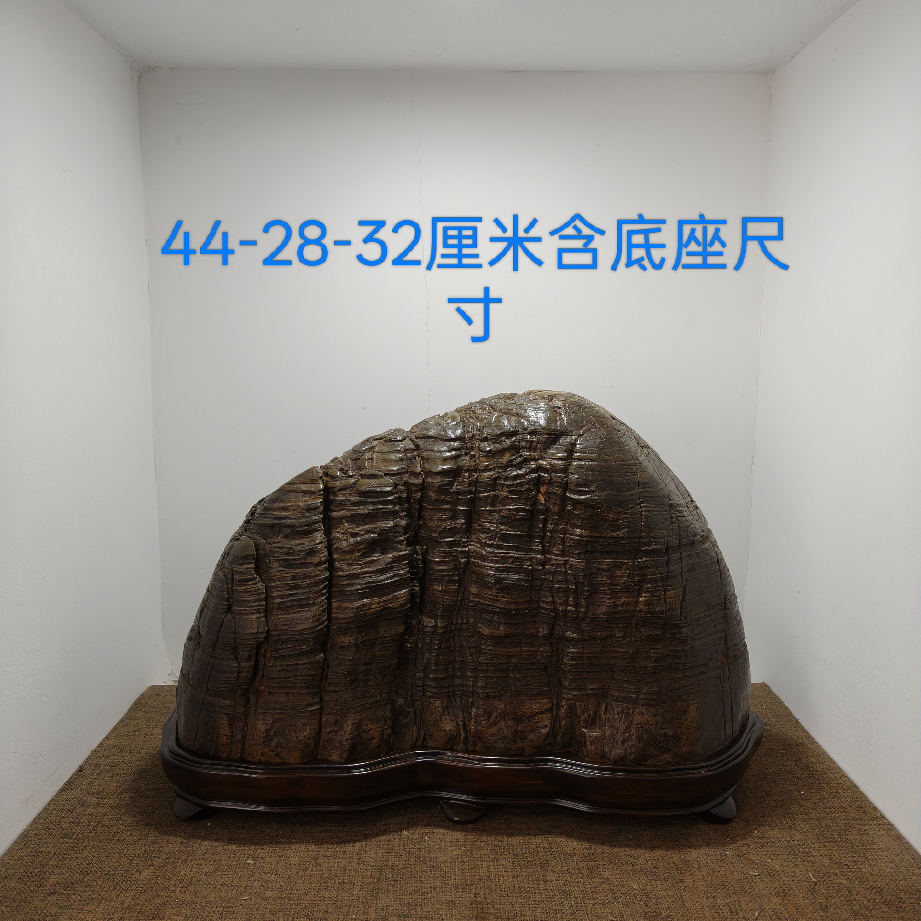 灵璧石 老件 古色古香 包浆浑厚 禅石山形 纹理清晰丰富天然原石 