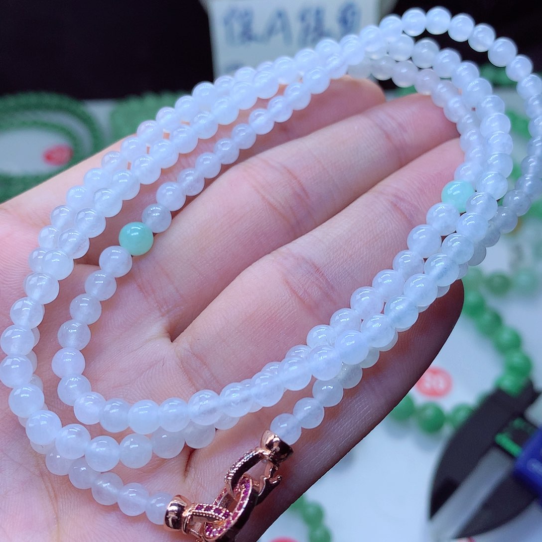 翡翠毛衣链未镶嵌