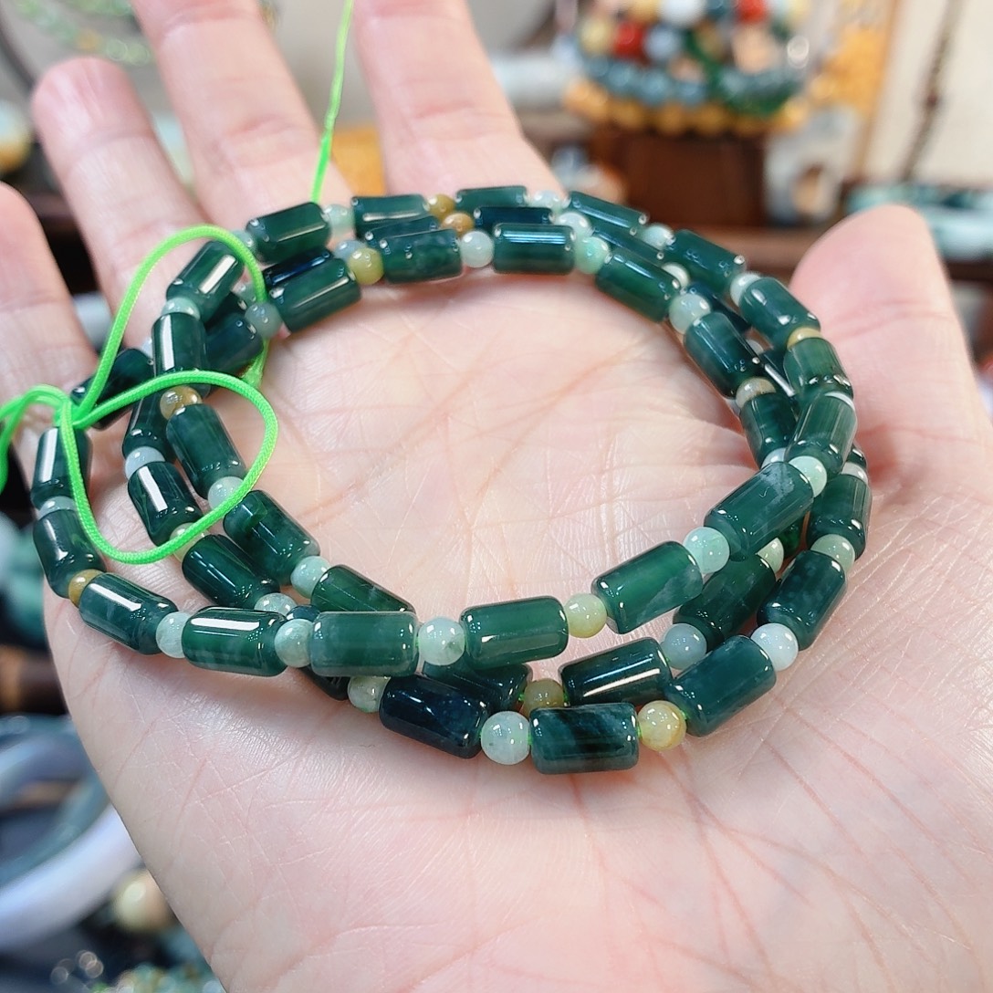 翡翠未镶嵌手链手串