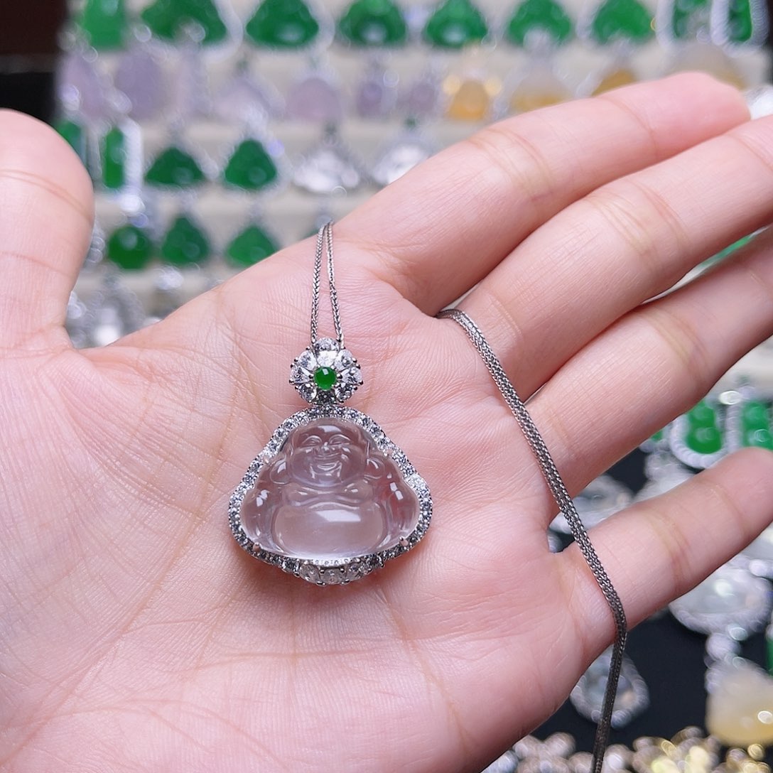 石英质玉颈饰银S925镶嵌吟*