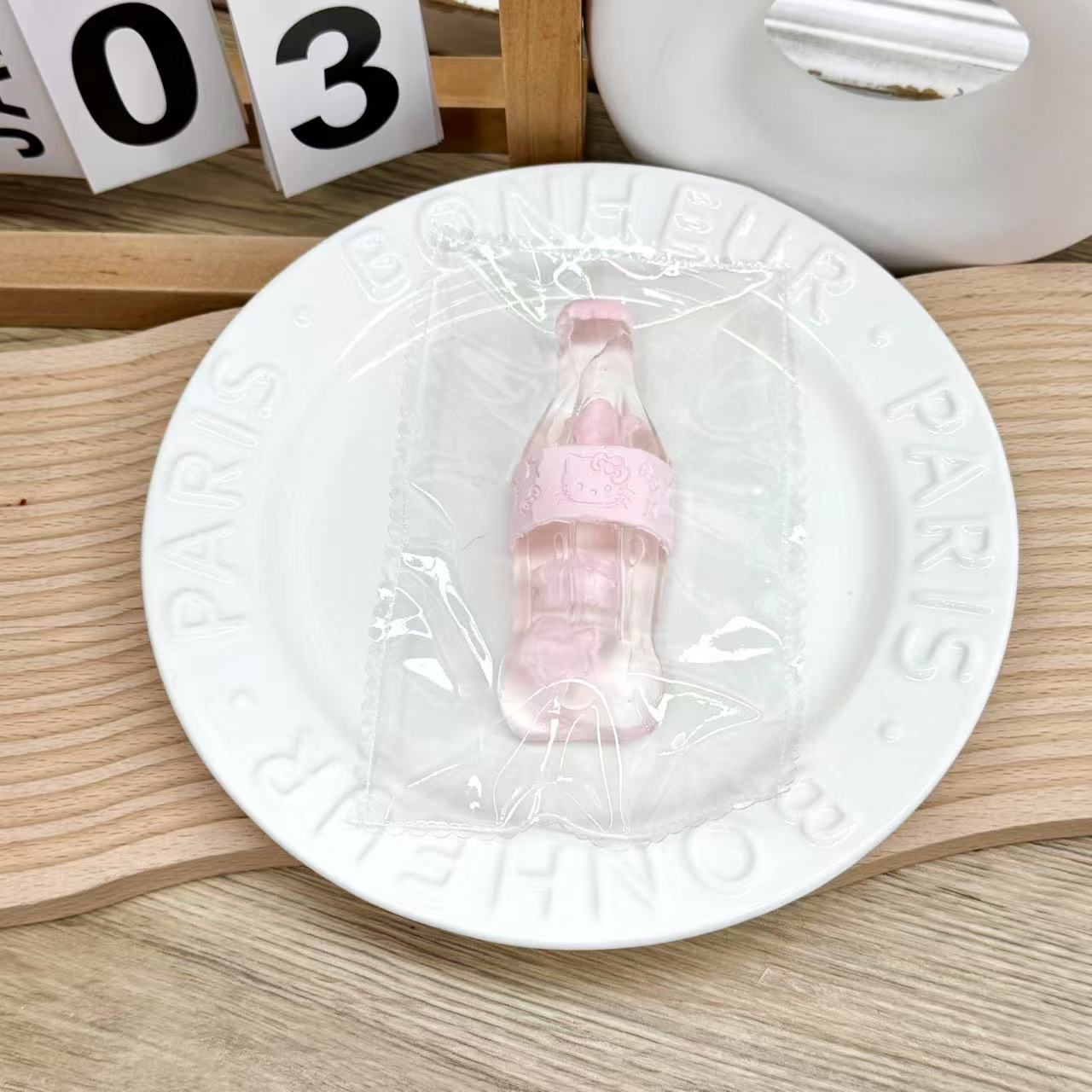 【粉色星星KT汽水瓶】纯手工食品级硅胶捏捏乐解压玩具