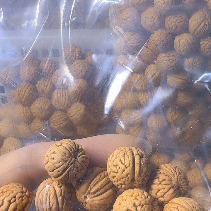 精***儿吊坠桃核原皮原色铁扇
