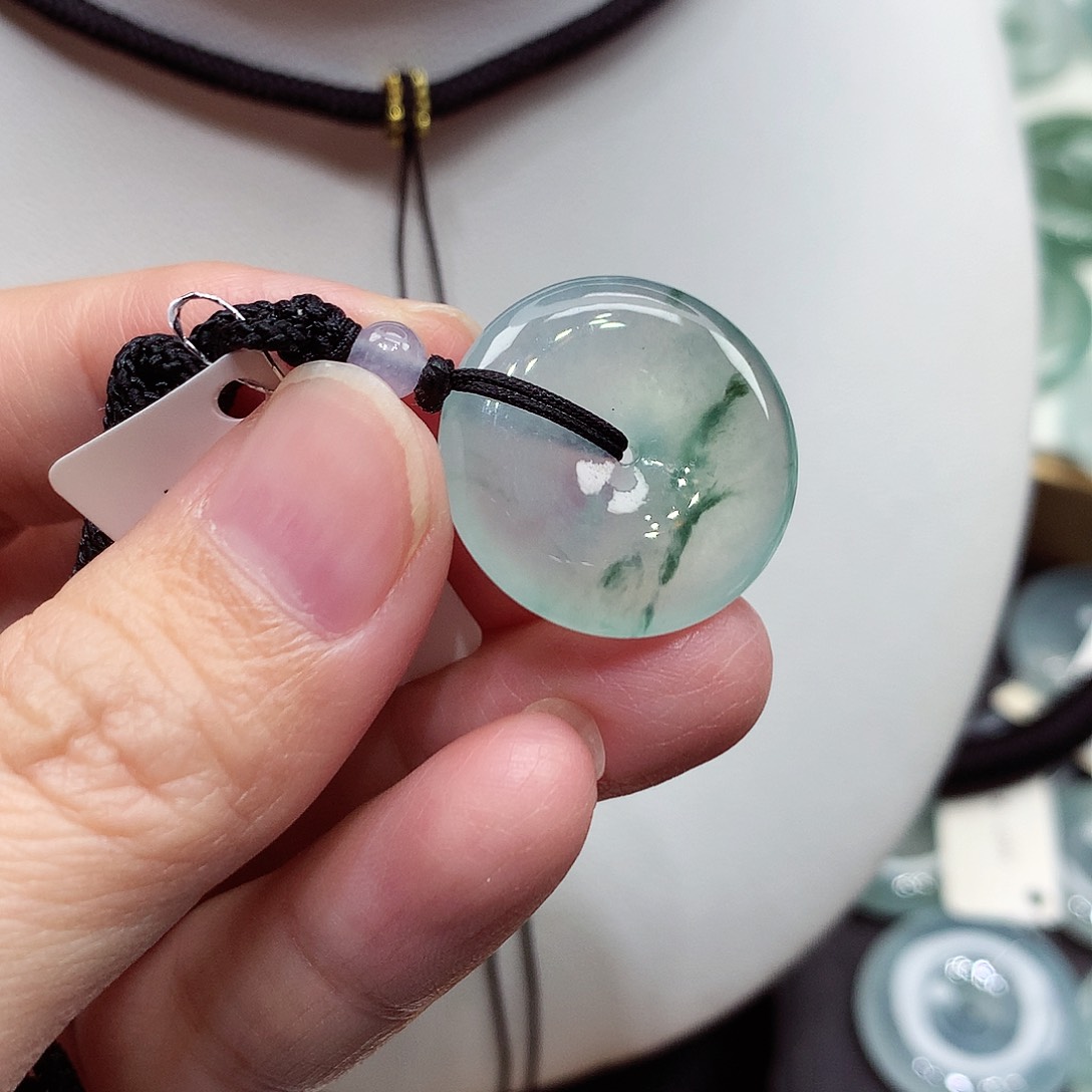 颈饰未镶嵌翡翠编号8，20.8/4.3