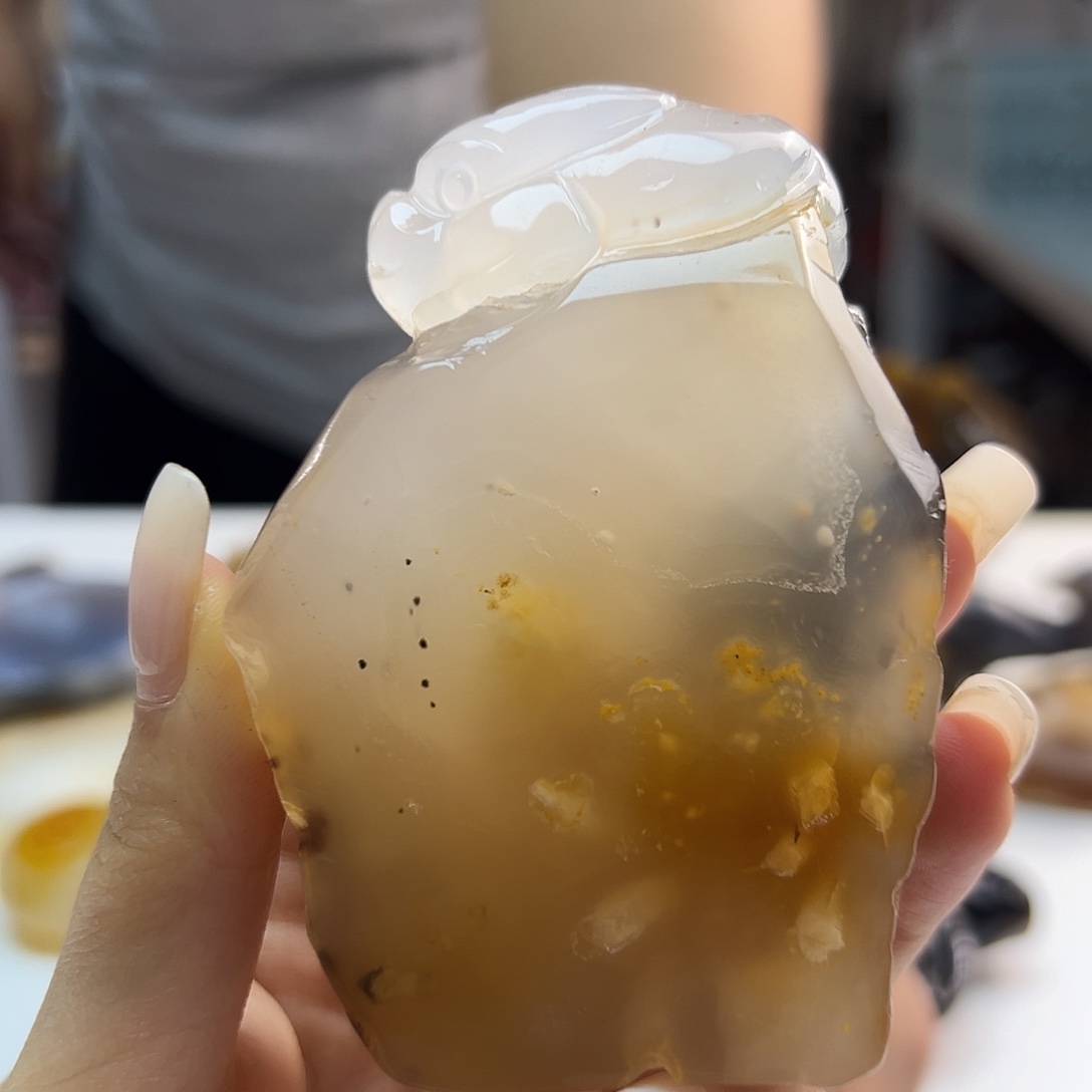玛瑙/玉髓未镶嵌吊坠(不含链)