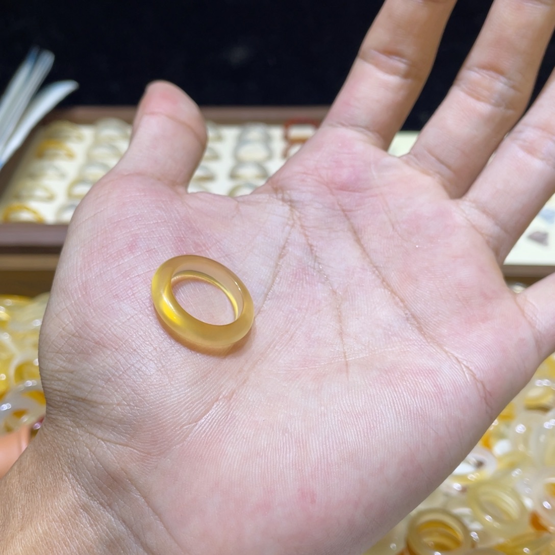 玛瑙/玉髓合金戒指63号港11