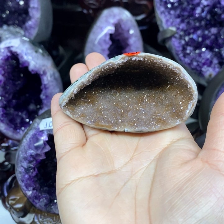 紫晶摆件未镶嵌莹