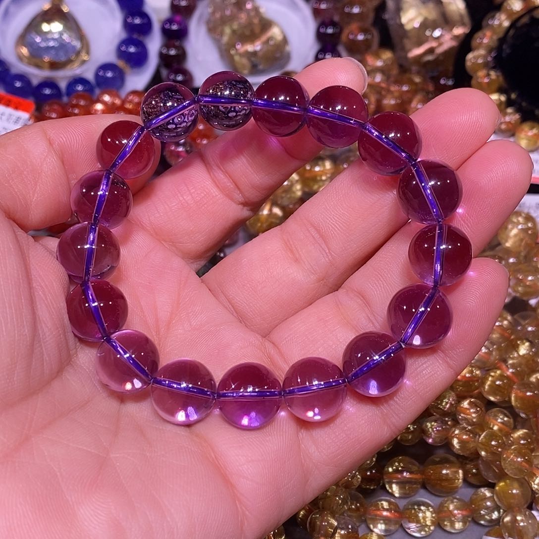未镶嵌手链水晶紫水晶高品12