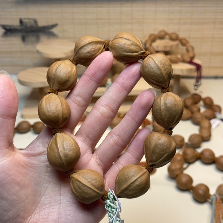 我***我橄榄核手串/手链21.27精品梅林铁核