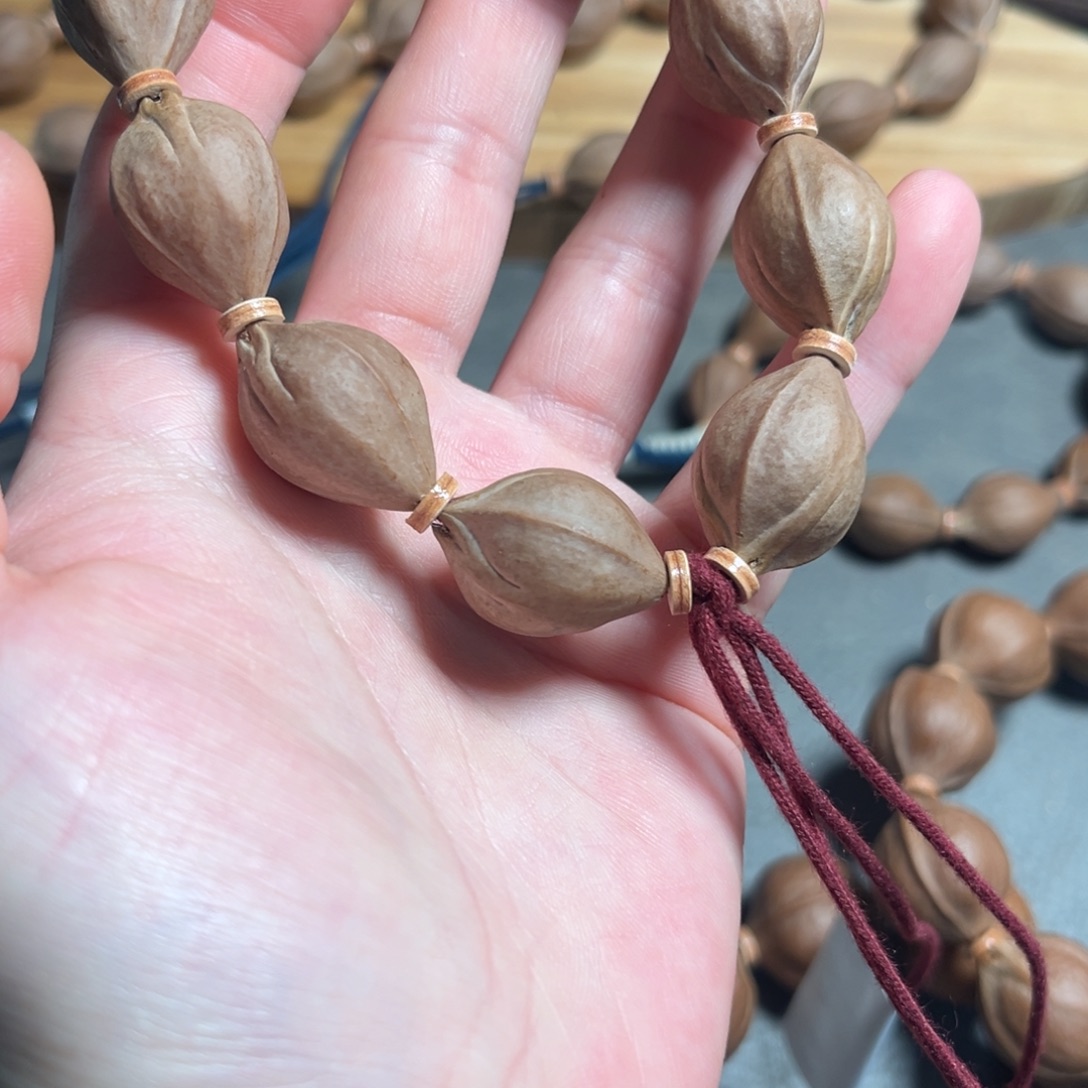 橄榄核手串/手链1623梅林铁核三花三面佛