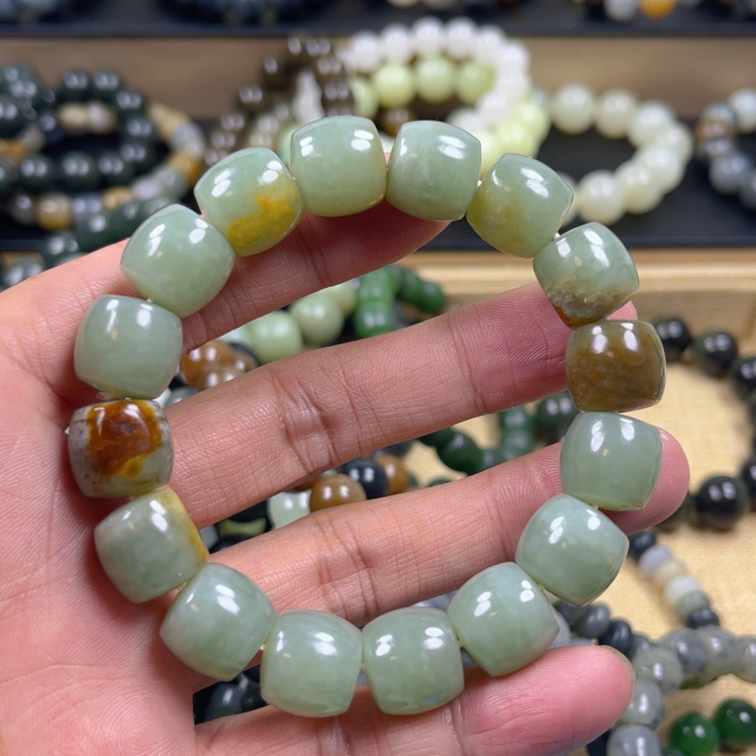 和田玉手串未镶嵌