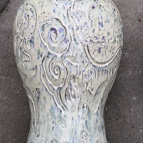 【闪购商品】紫砂花盆高约43口约21