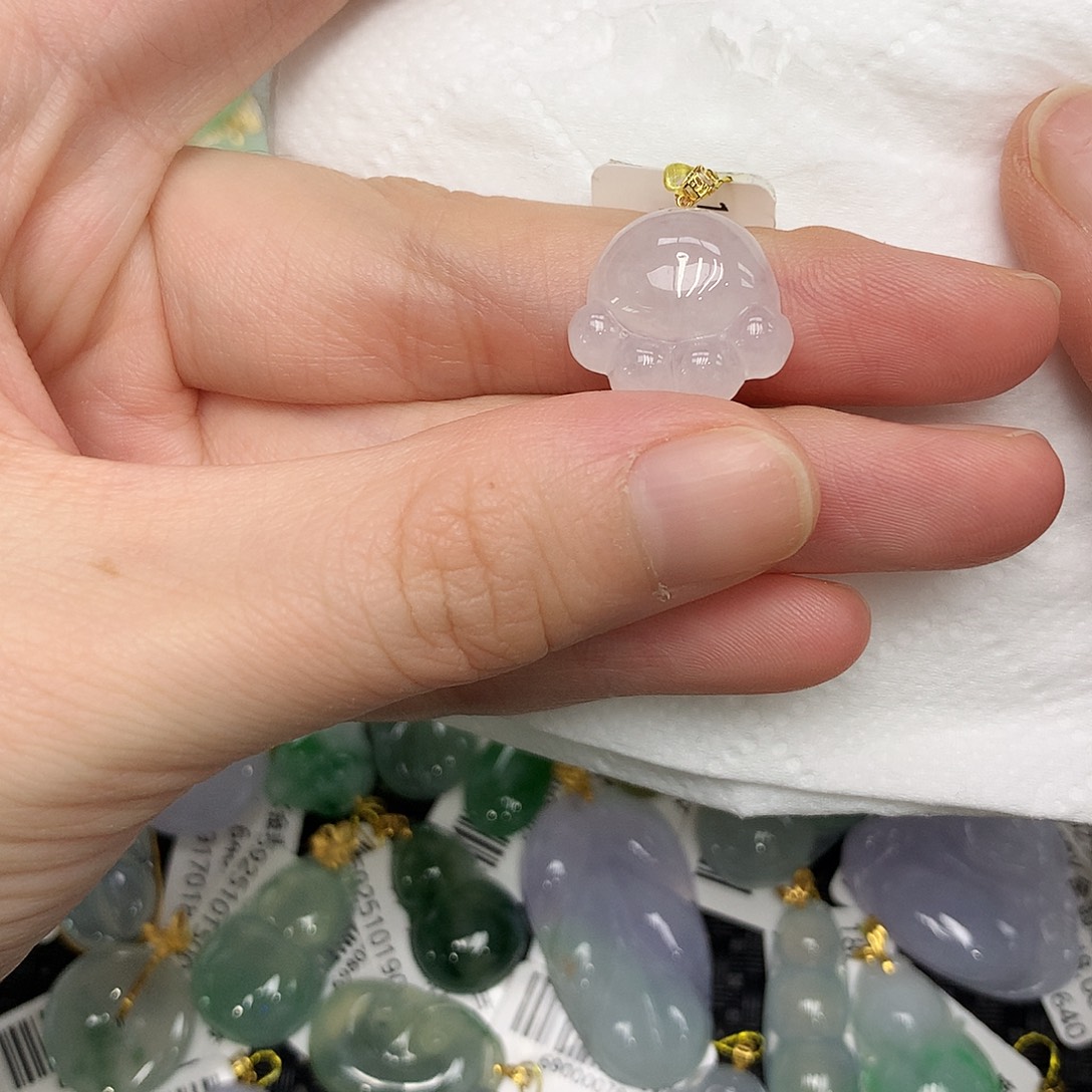 翡翠18K金镶嵌颈饰1345677888