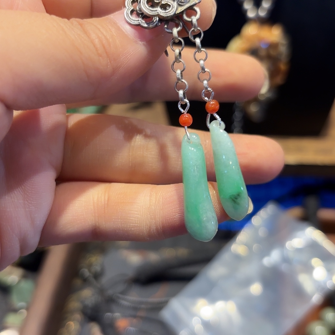 翡翠未镶嵌颈饰原创