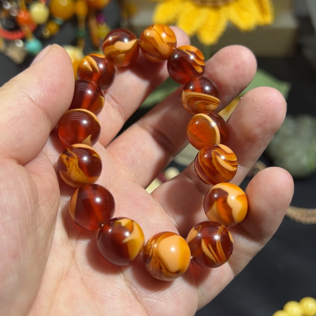 未镶嵌琥珀手链卡1.4➕