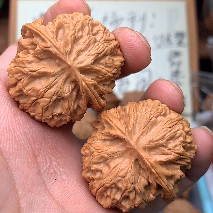 桃核把件文玩核桃/44苹果园