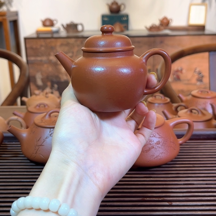 茶壶紫砂150cc粗砂小精品