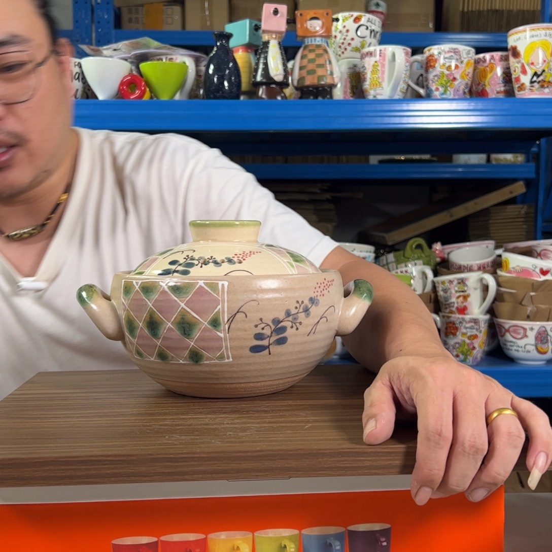 老姊妹家瓷器好漂亮格兰花土锅