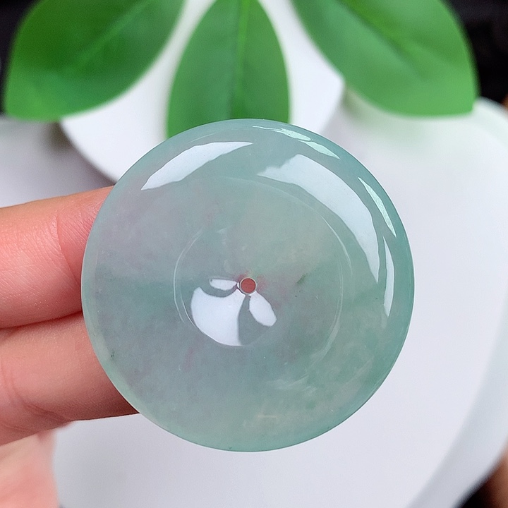 颈饰未镶嵌翡翠平安扣35.7x6.0mm