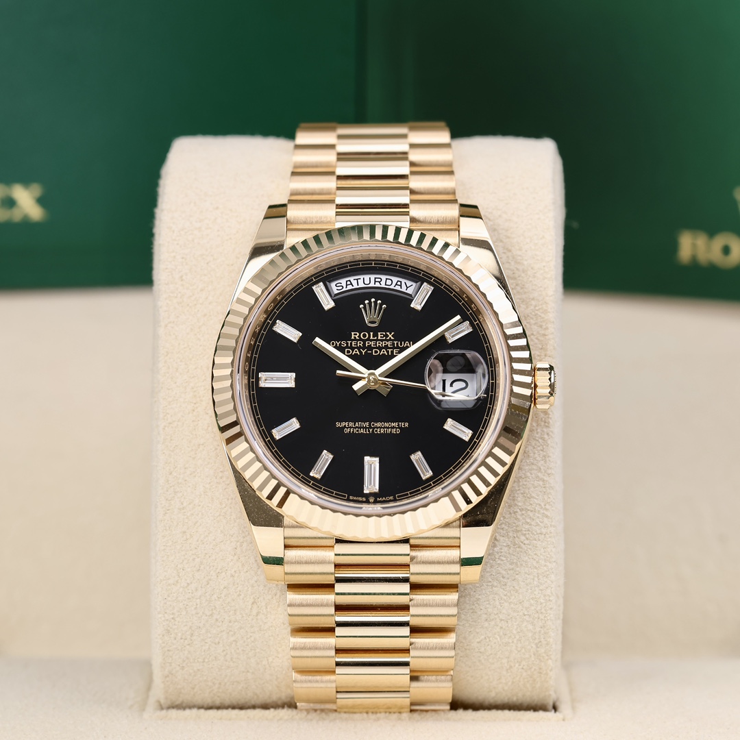 99新 Rolex/劳力士 228238 18K黄金材质 40mm 2025年8月保卡