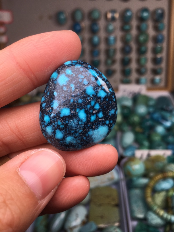 原矿绿松石随性牌子 克重11.6