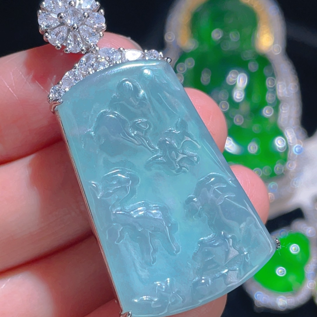 翡翠吊坠(不含链)未镶嵌