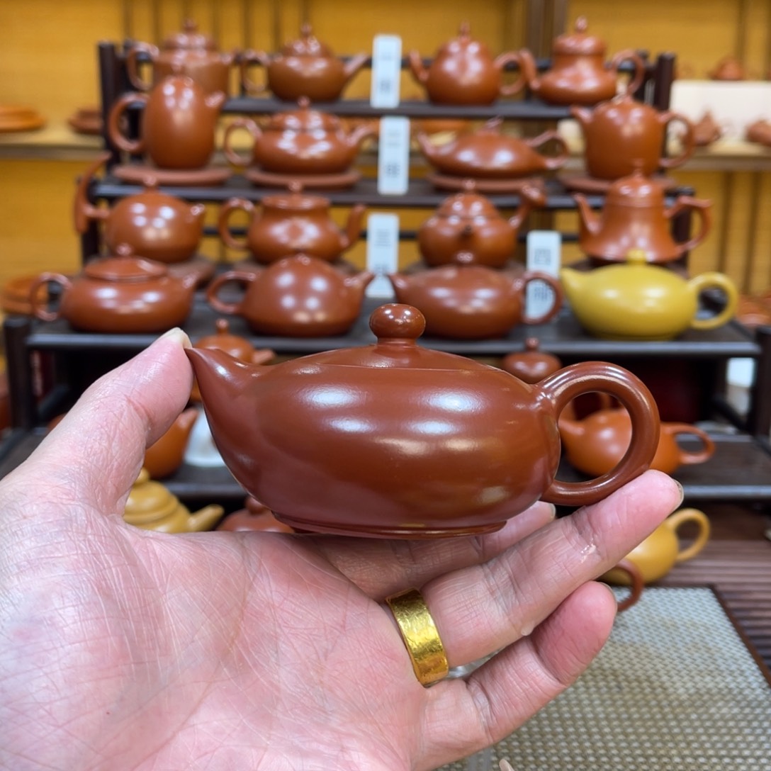 茶壶紫砂红凤雏 120-140cc