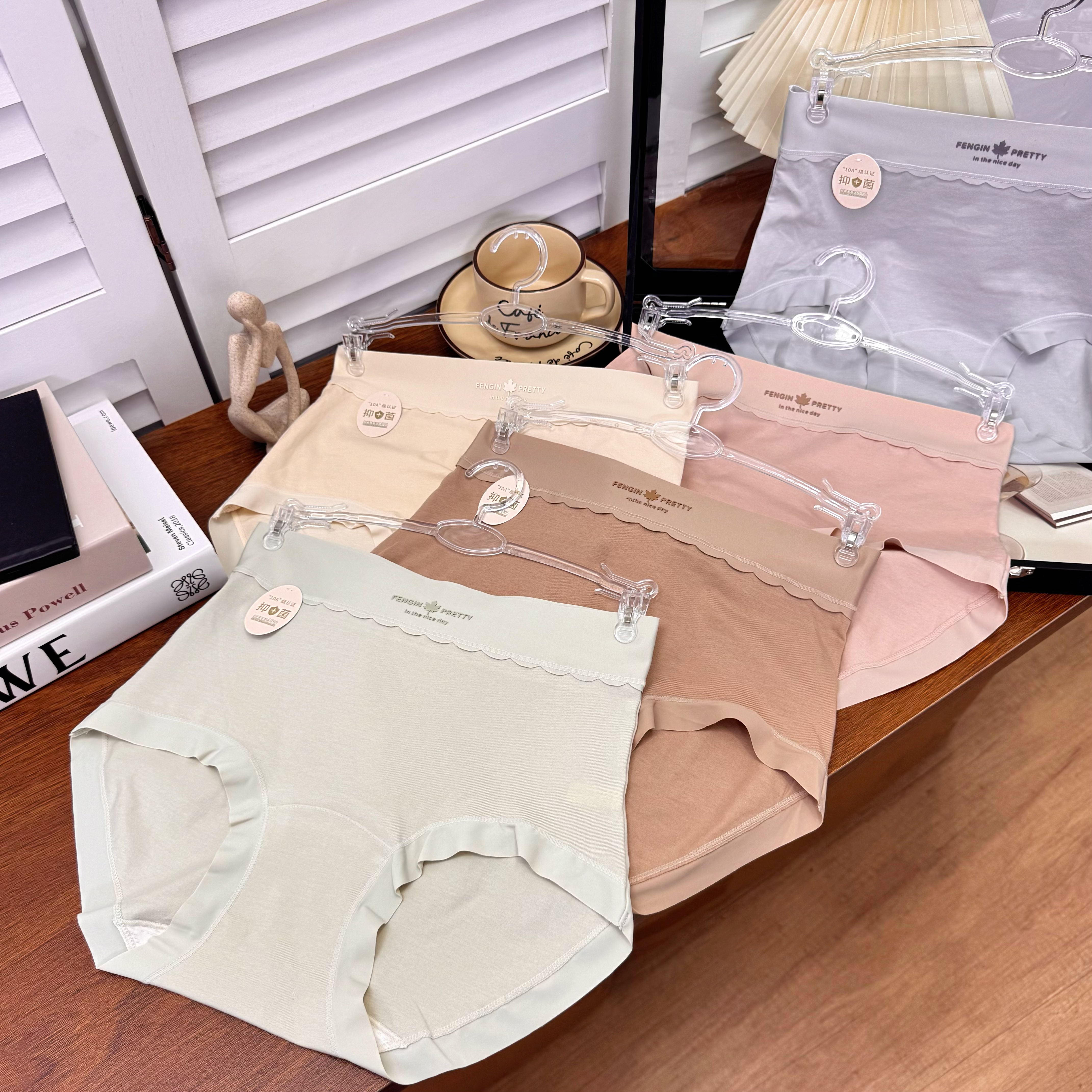 【90-160斤】5条高腰春夏柔软透气纯棉加长裆包臀高弹女士内裤