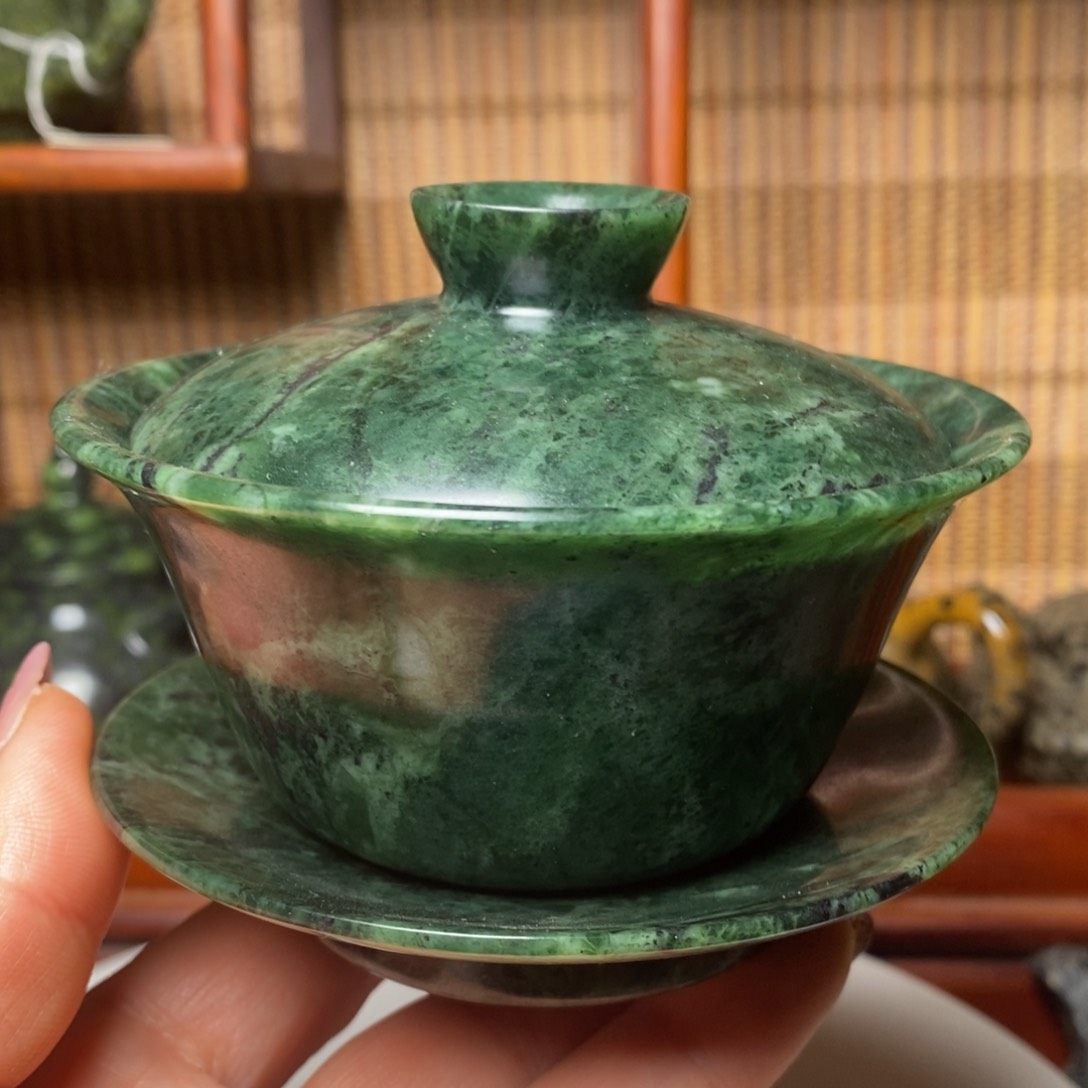 藏玉药王石福利款盖碗150cc