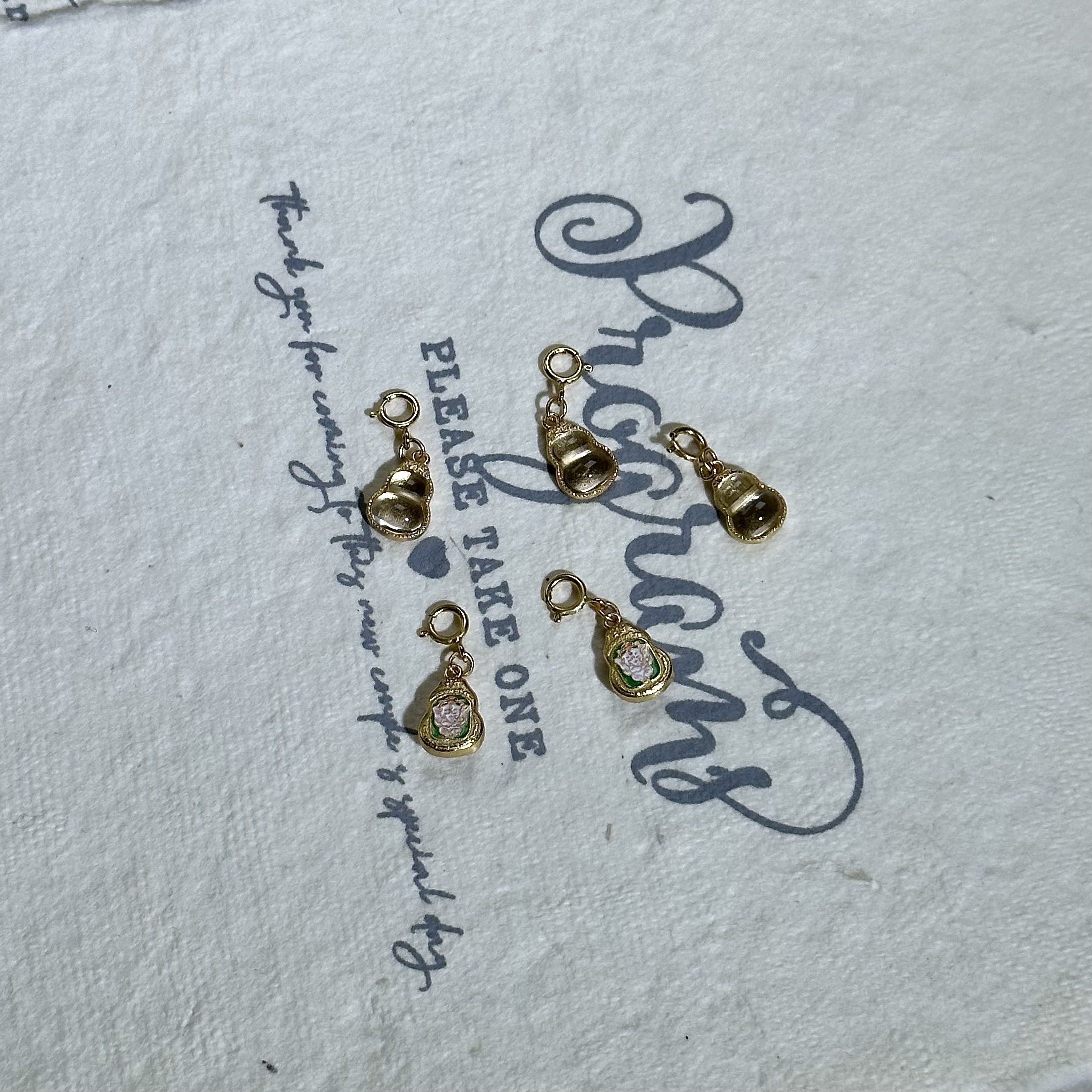 天然白水晶葫芦925银底托吊坠