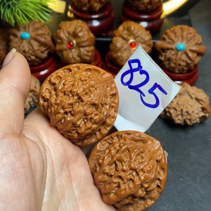 文玩核桃把件48官帽825