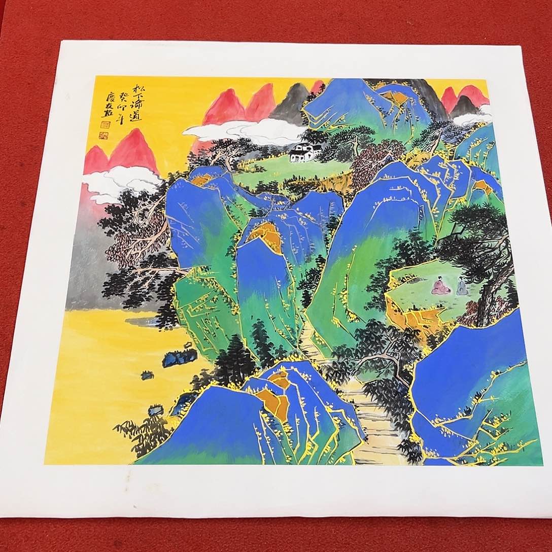 国画手绘作品国会作品