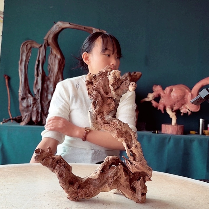 黑果木长****)736金丝红木羊蹄甲半成品