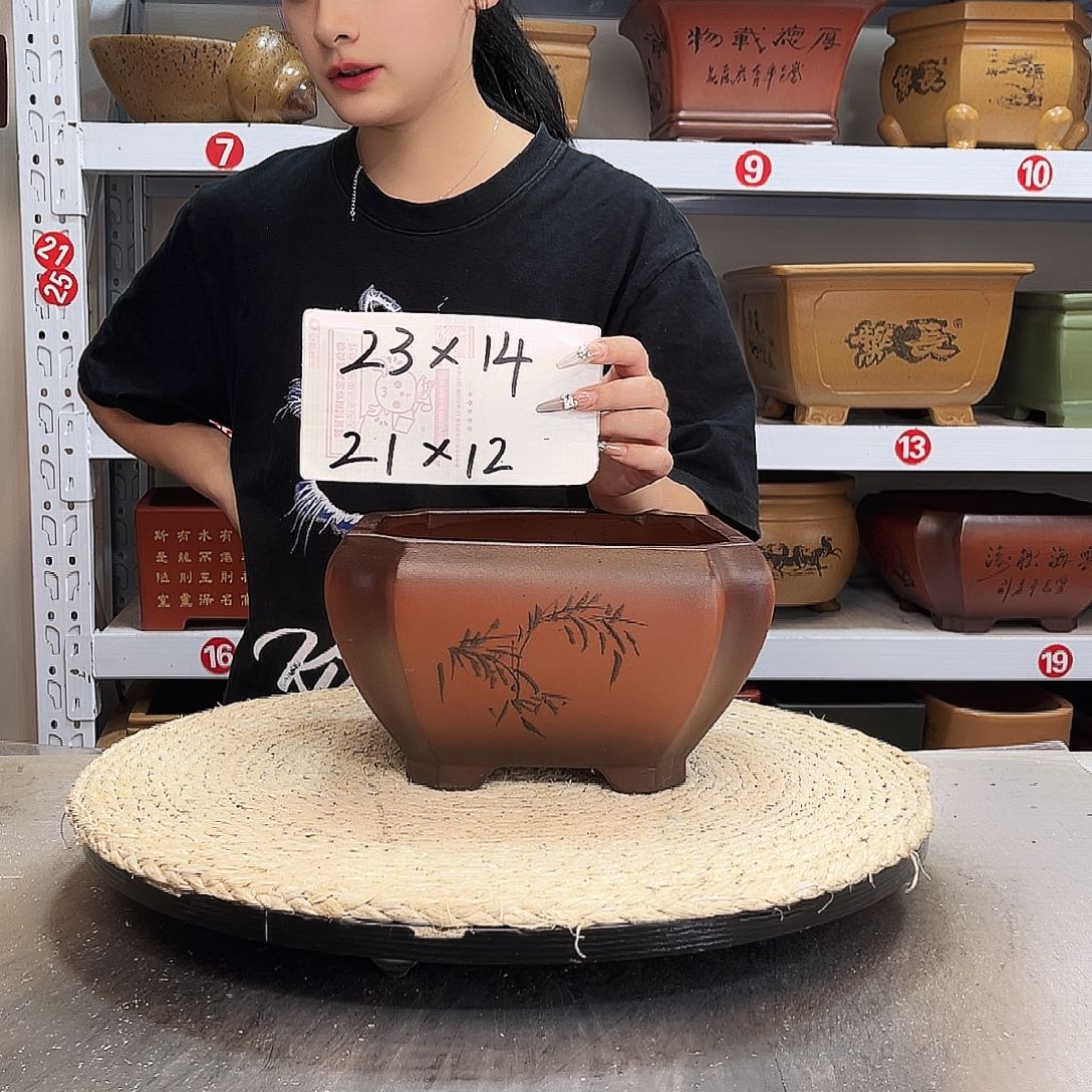 紫砂花盆紫砂花盆