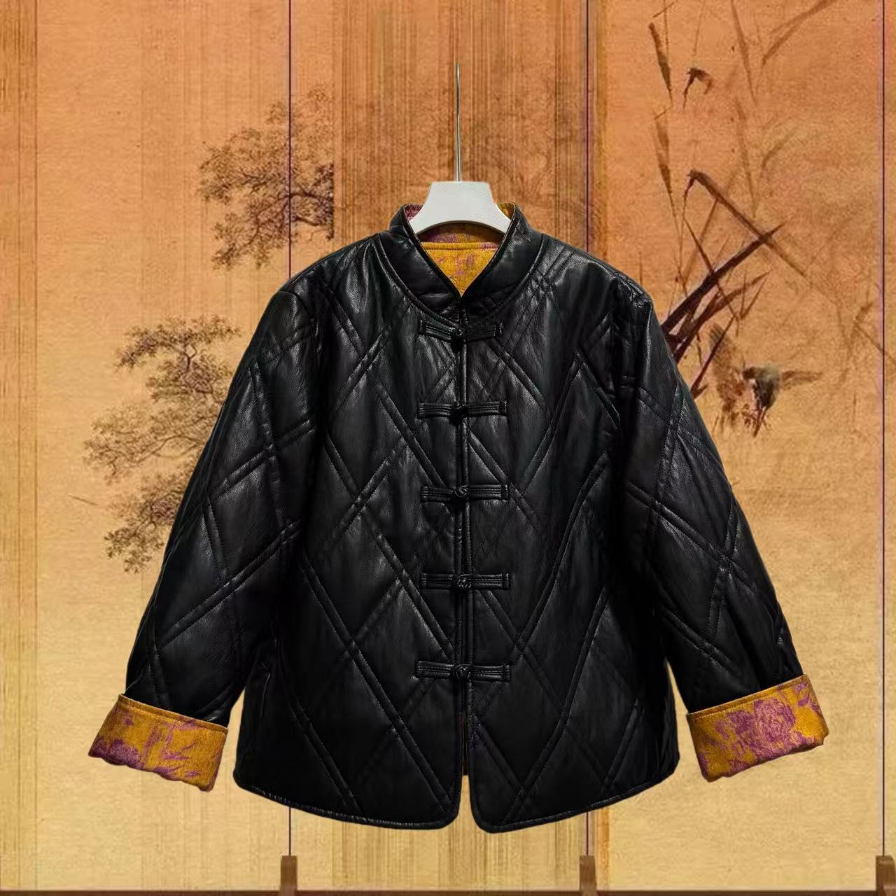 云屏水墨 双面穿新中式外套文艺重工上衣