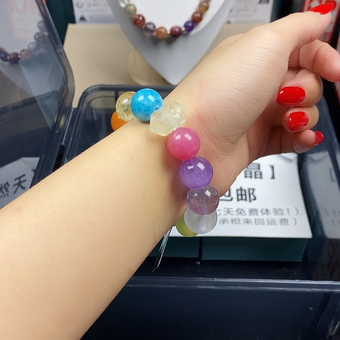 水晶手链银S925镶嵌