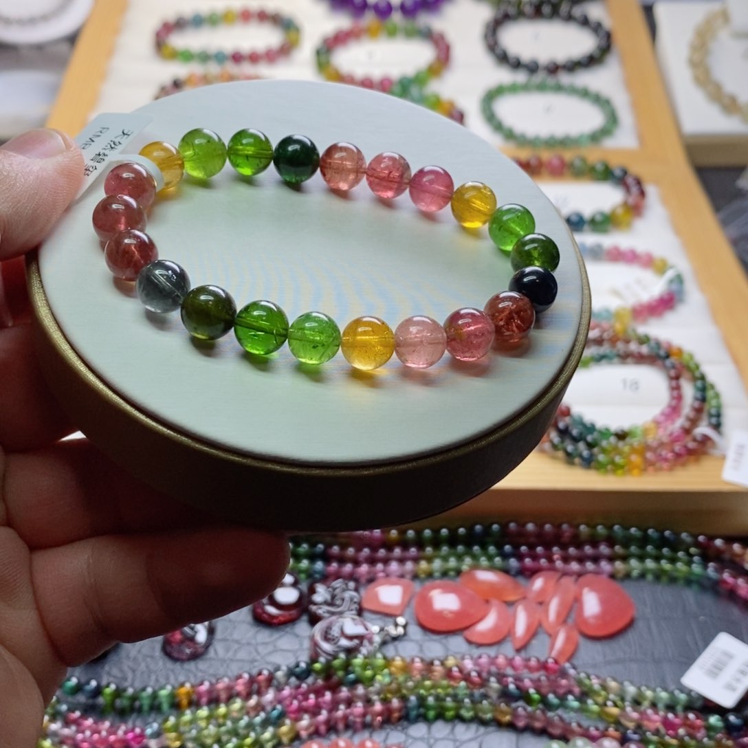 碧玺碧玺手链未镶嵌