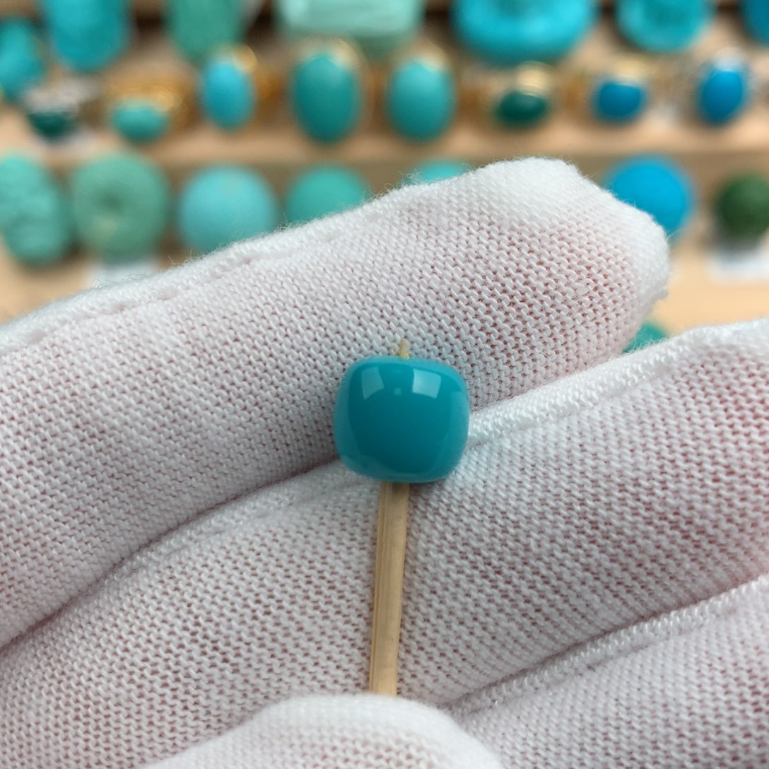 绿松石配饰未镶嵌8.5-7.7mm