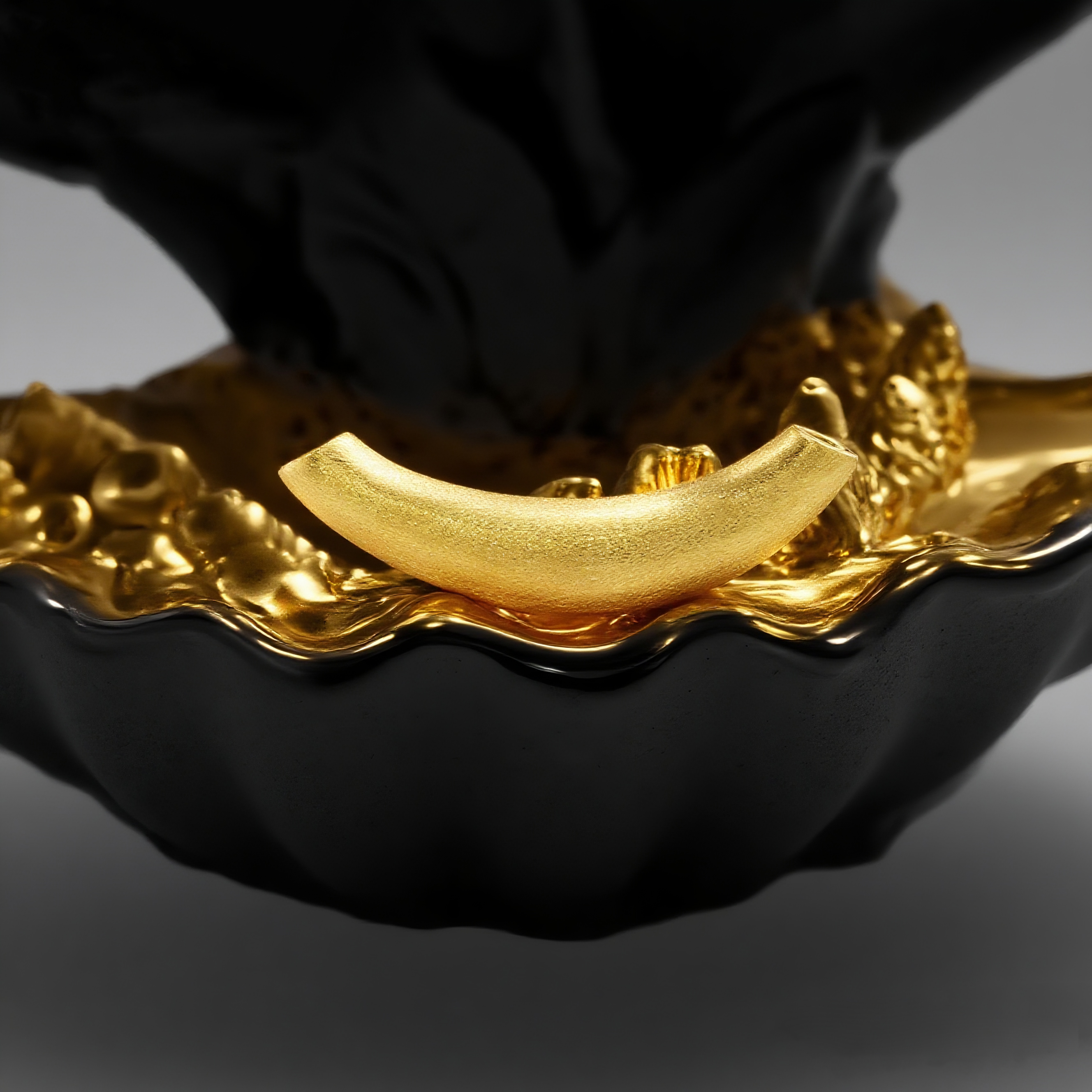 18k金拉丝小月牙配件（含绳）【QL07336】