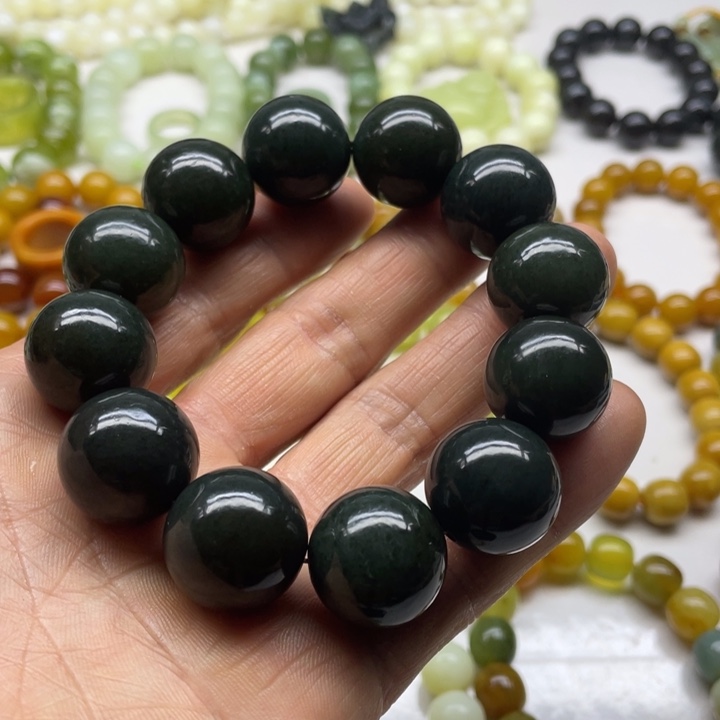 和田玉手串20未镶嵌