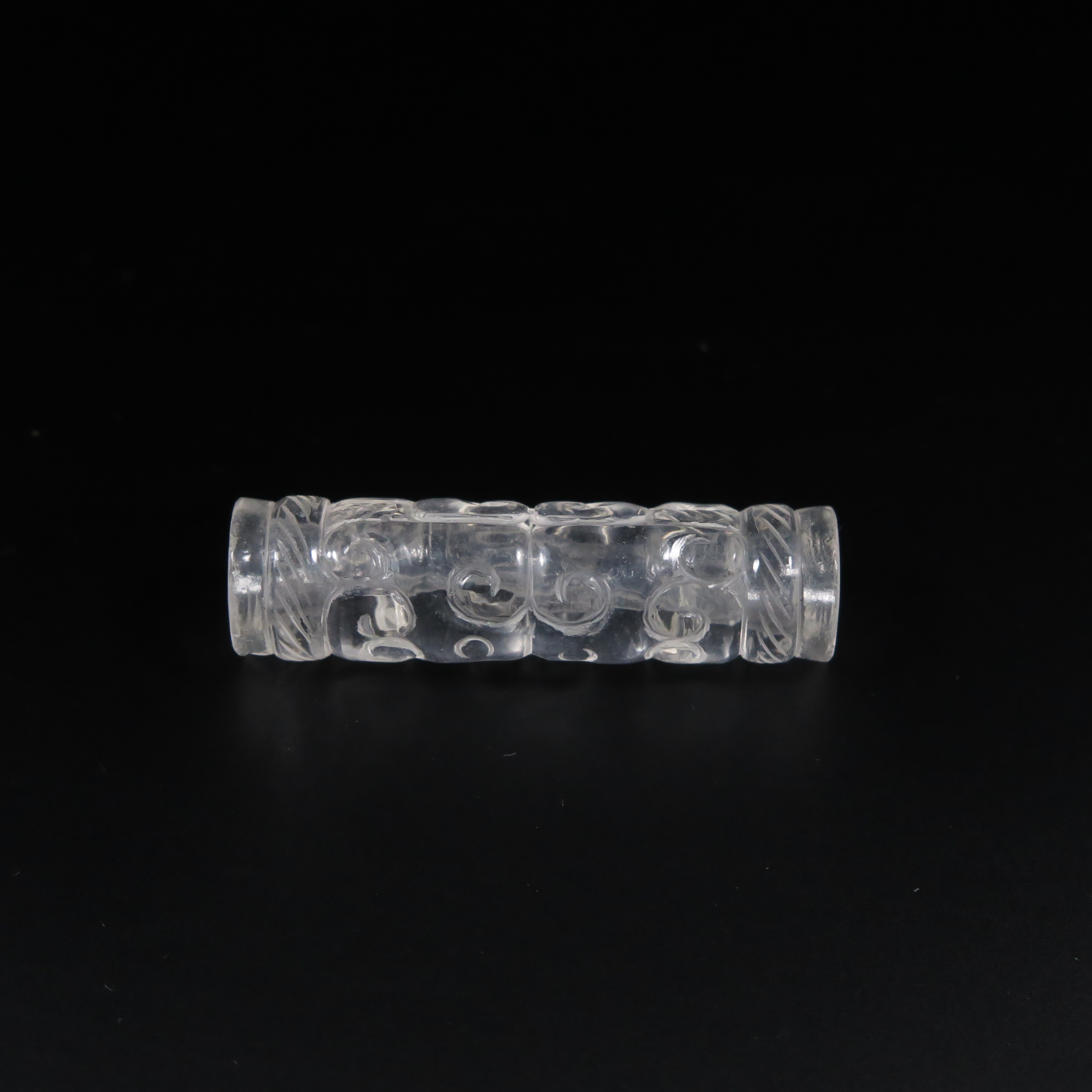 清代水晶元宝纹勒子/HY566796/水晶/槐荫山房