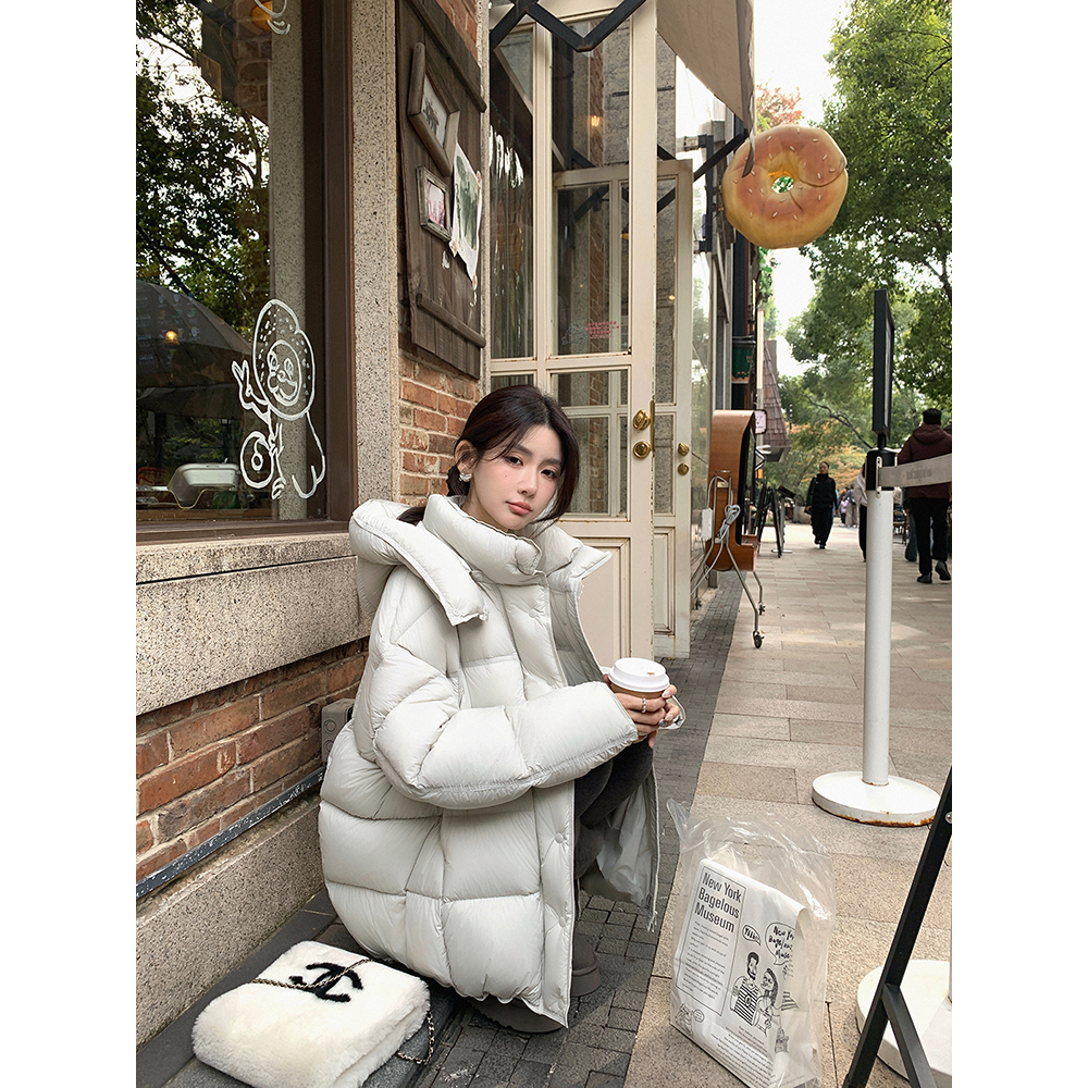 张贝贝 杜邦三防面料 95安心绒 龟背廓形泡芙羽绒服