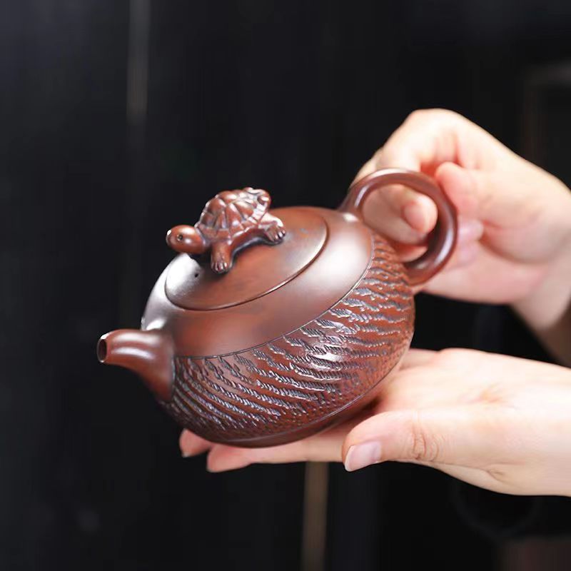 紫陶福龟西施壶250ml  