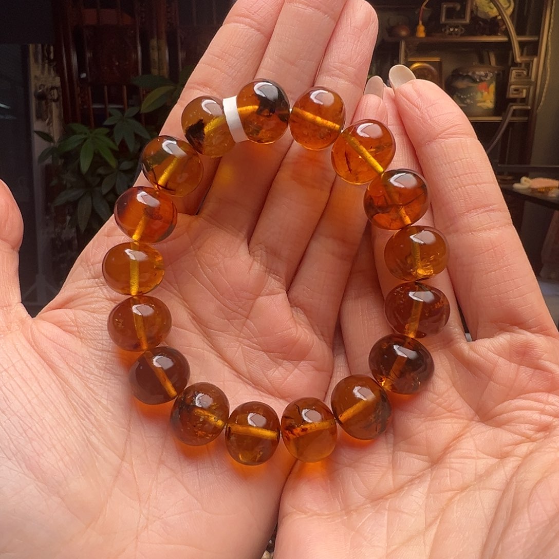 琥珀未镶嵌裸石抚顺琥珀10590十四